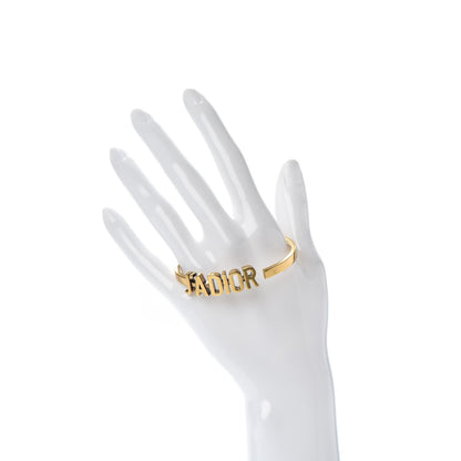 Christian Dior Metal J'Adior Bracelet Cuff Gold 2 of 4