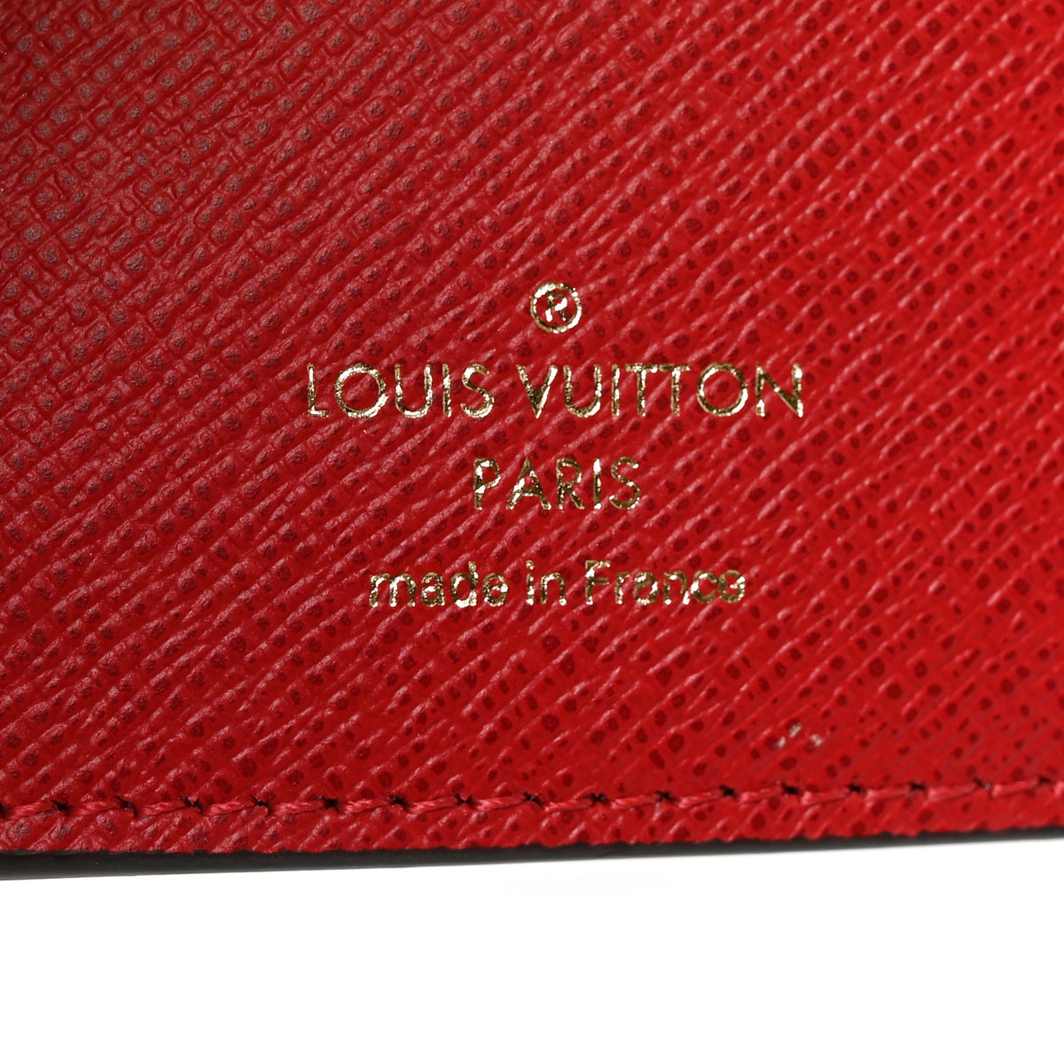 Louis Vuitton Damier Ebene Victorine Wallet Red 6 of 7