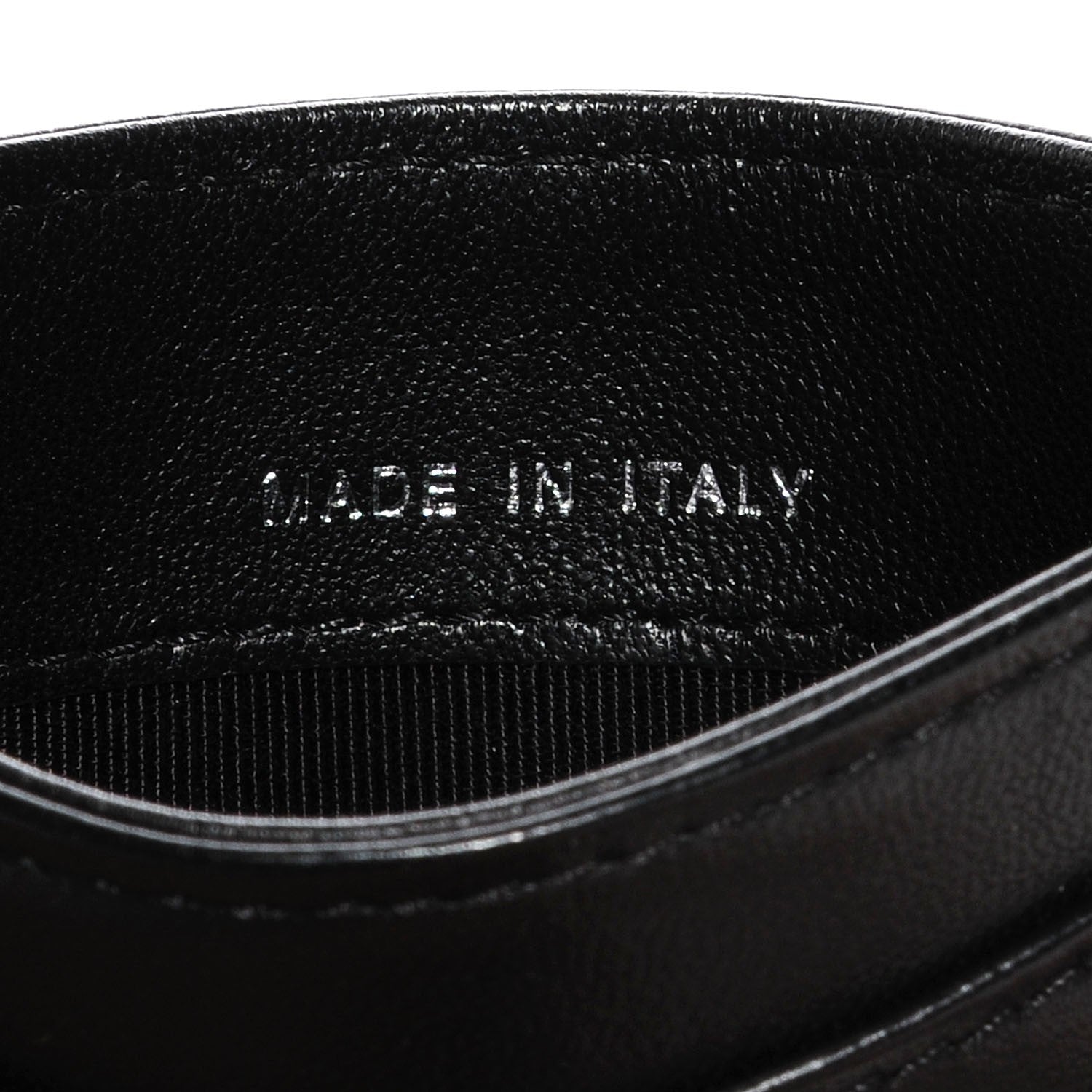 Chanel Lambskin Chevron Card Holder Black 7 of 8