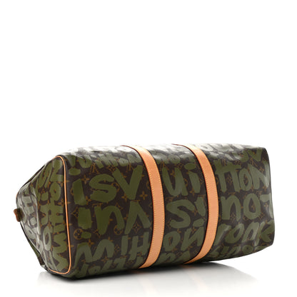 Louis Vuitton Graffiti Keepall 50 Kaki 4 of 11