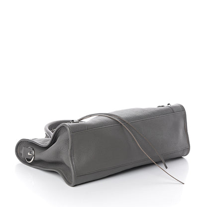 Balenciaga Chevre Silver Metallic Edge Hardware City Gris Acier 3 of 8