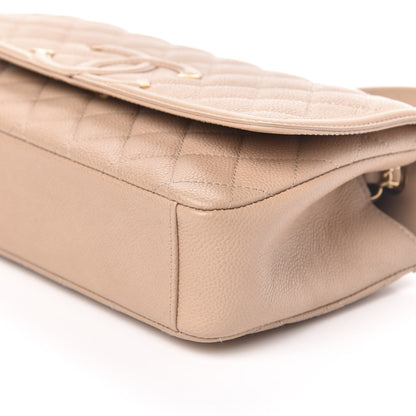 Chanel Caviar Quilted Medium CC Filigree Flap Beige 9 of 11