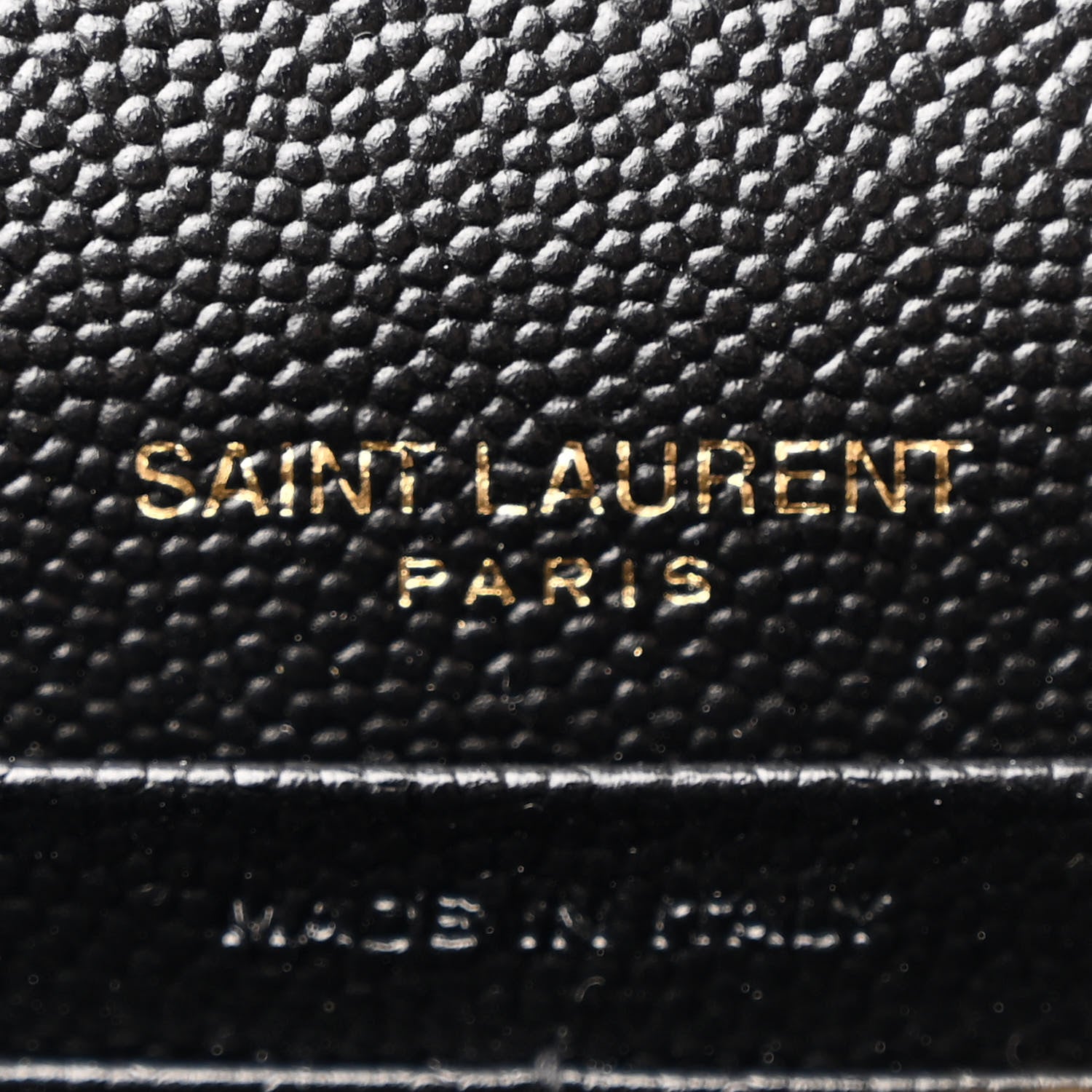 Saint Laurent Grain De Poudre Classic Monogram Kate Tassel Chain Wallet Black 6 of 11