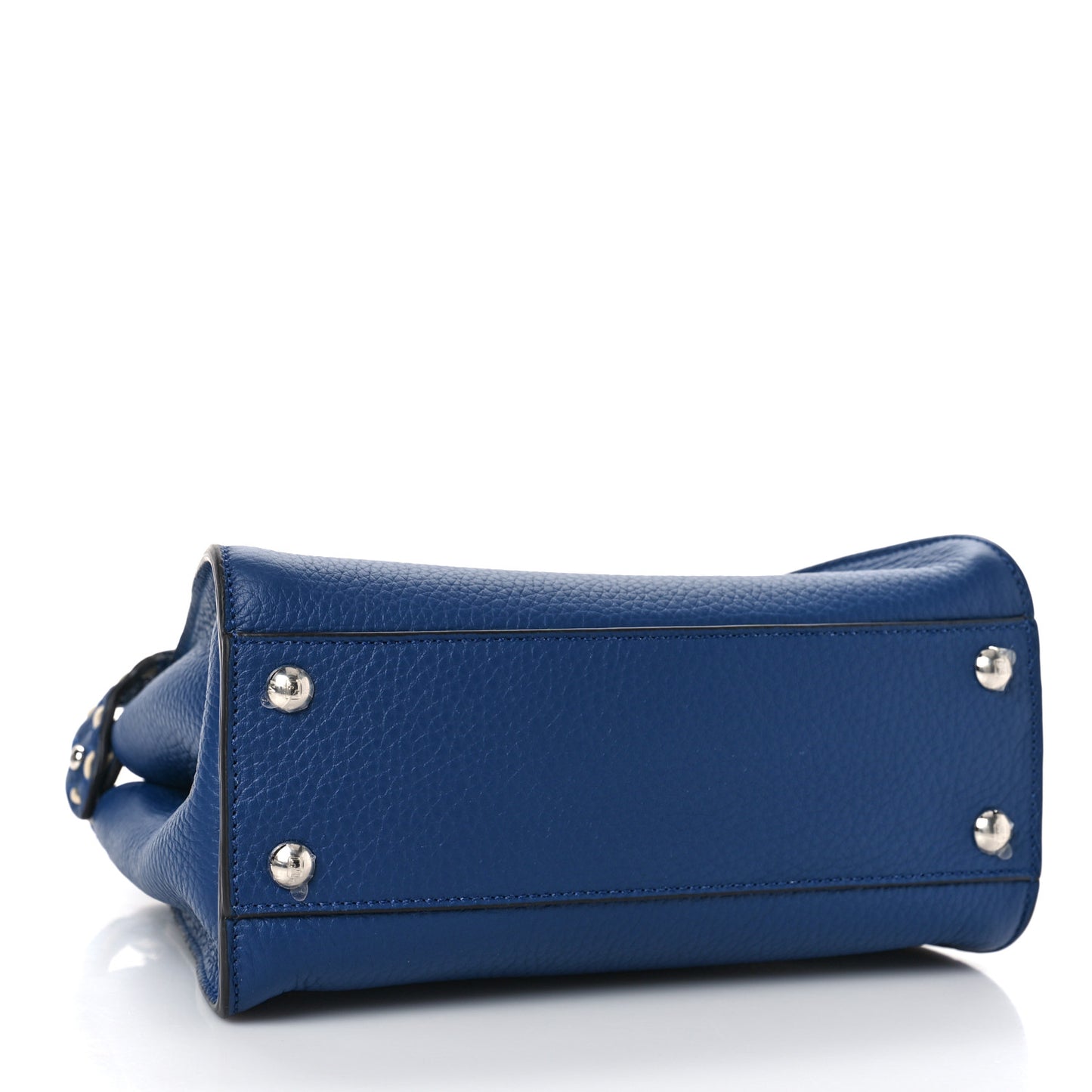 Vitello Granato Camoscio Selleria Macro Stitchings Mini Peekaboo Iconic Satchel Blue Cyan