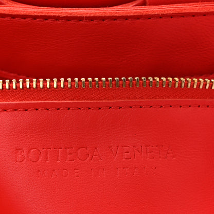 Bottega Veneta Lambskin Maxi Intrecciato Small Cassette Crossbody Bag Redstone 6 of 10