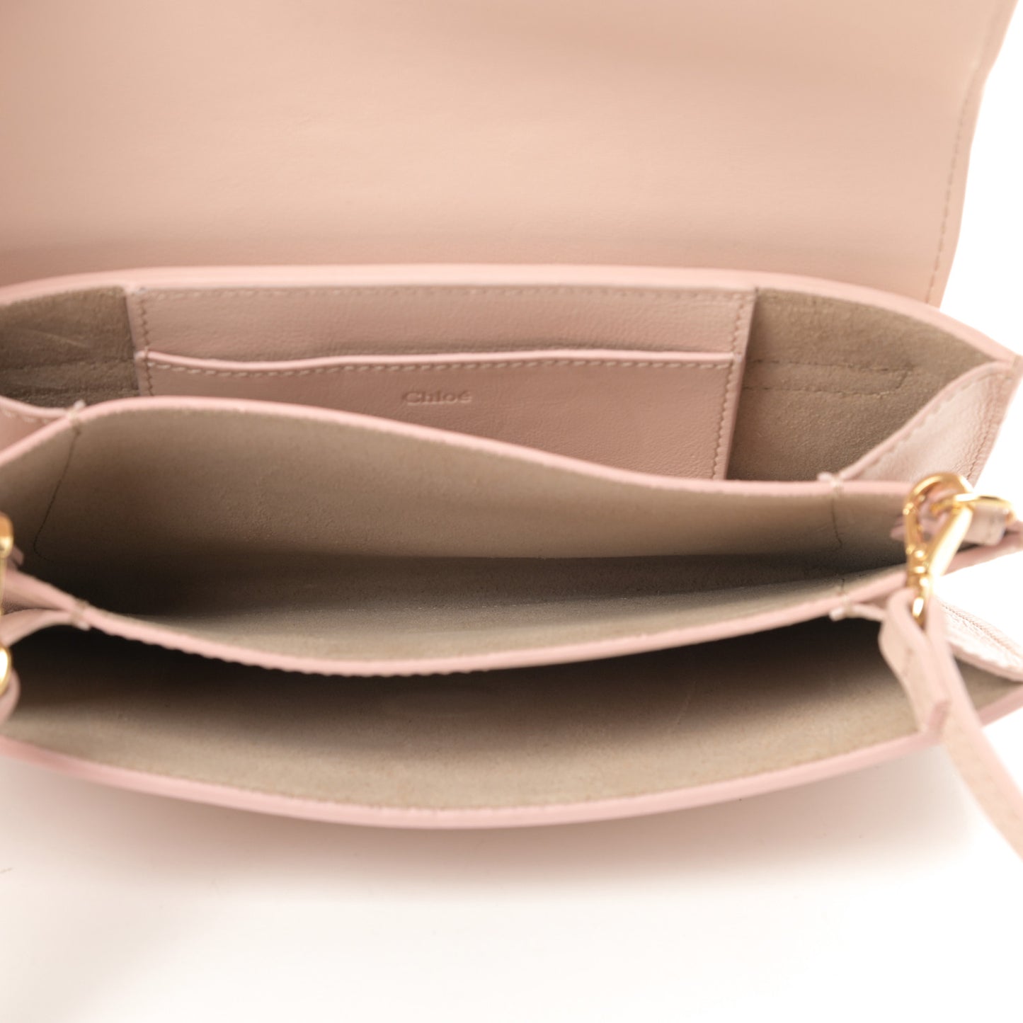 Calfskin Drew Bijou Clutch Cement Pink