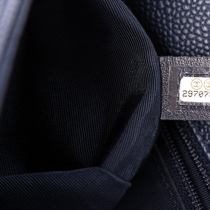 Chanel Caviar Quilted City Walk Flap Navy Blue 6 of 10