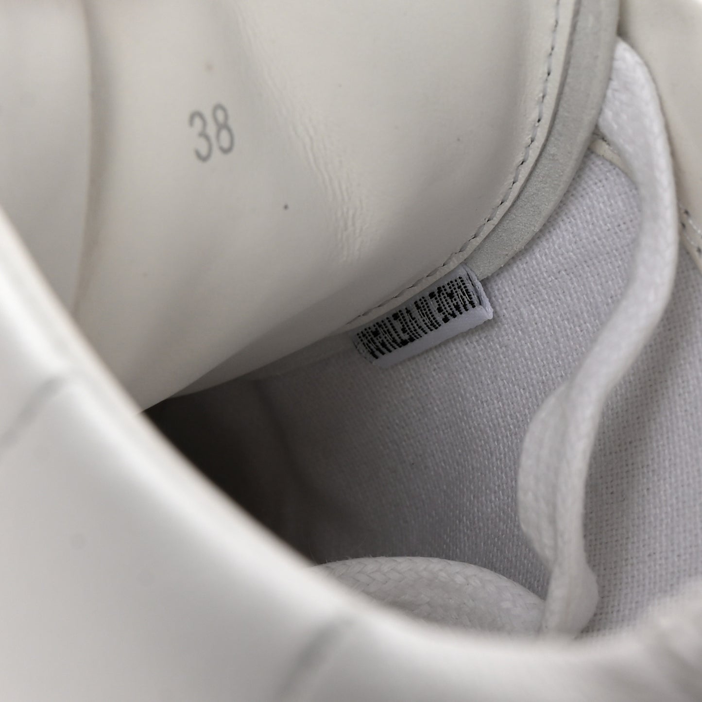 Nappa Diamond Light Platform Sneakers 38 White