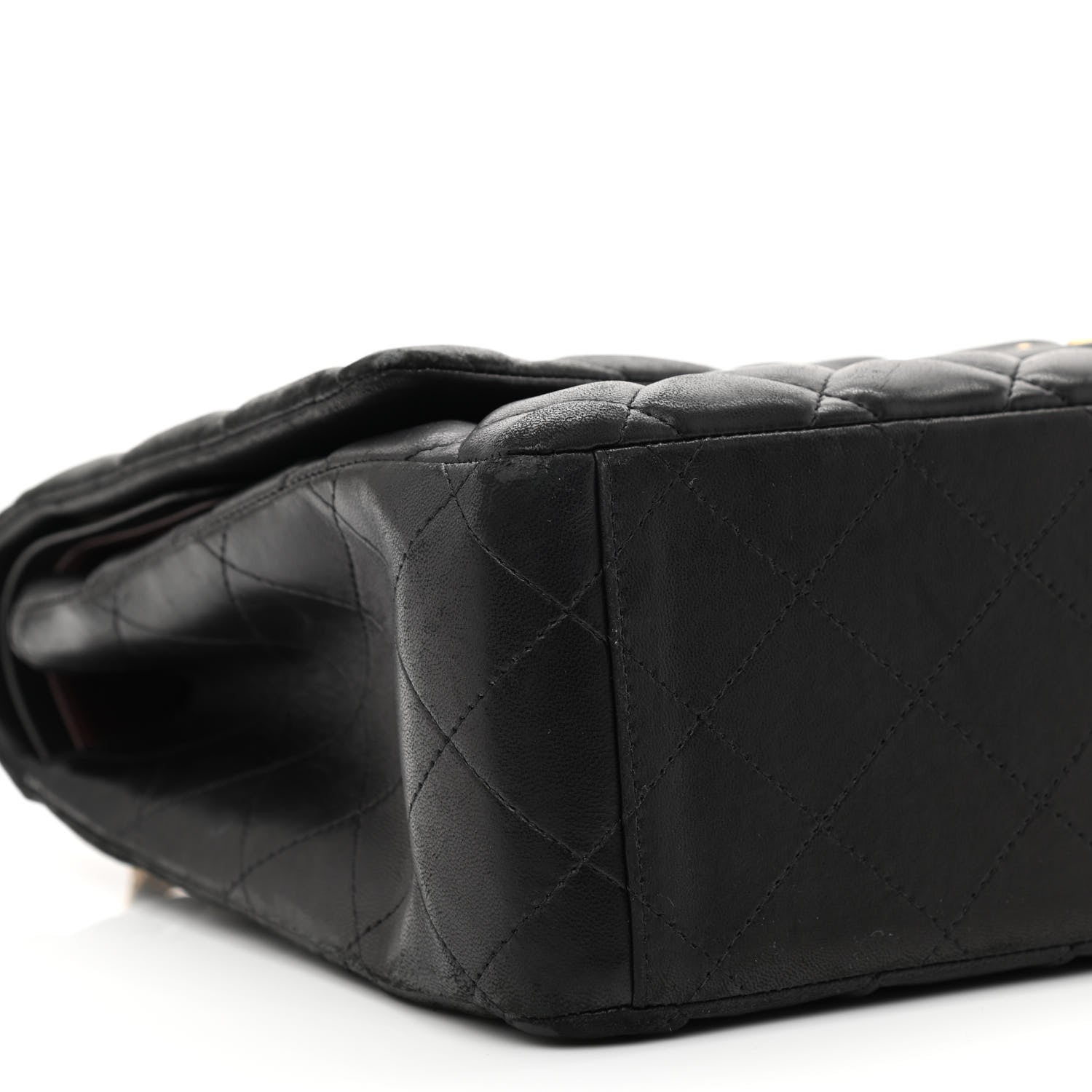 Chanel Lambskin Quilted Maxi Double Flap Black 10 of 19
