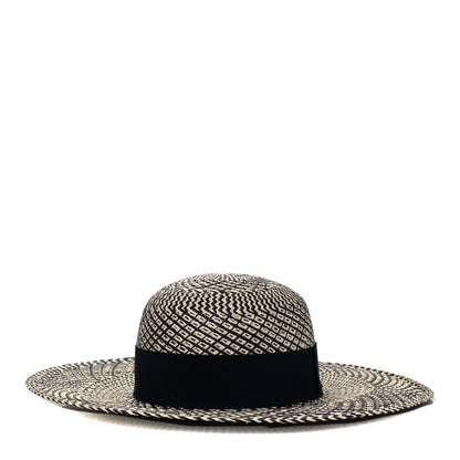Hermes Straw Anouk Panama Hat 57 Natural Black 5 of 8