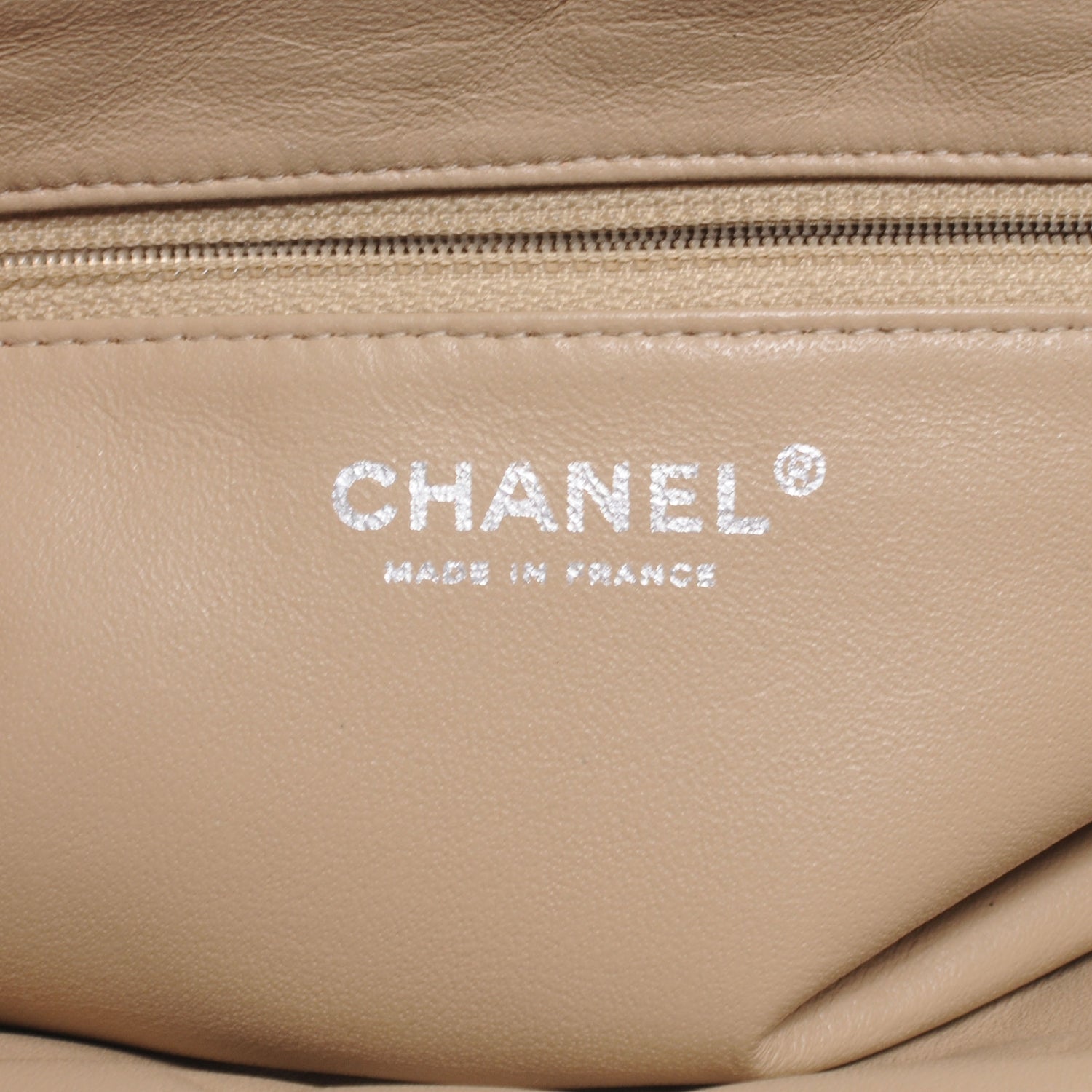 Chanel Lambskin Quilted Timeless Clutch Beige 6 of 7