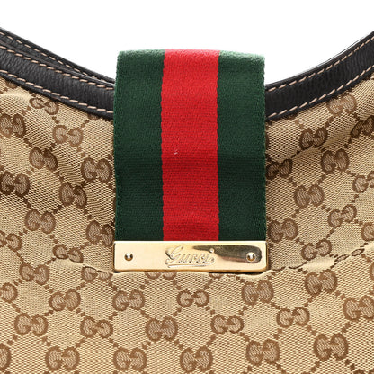 Gucci Monogram Large New Ladies Web Hobo Dark Brown 8 of 11