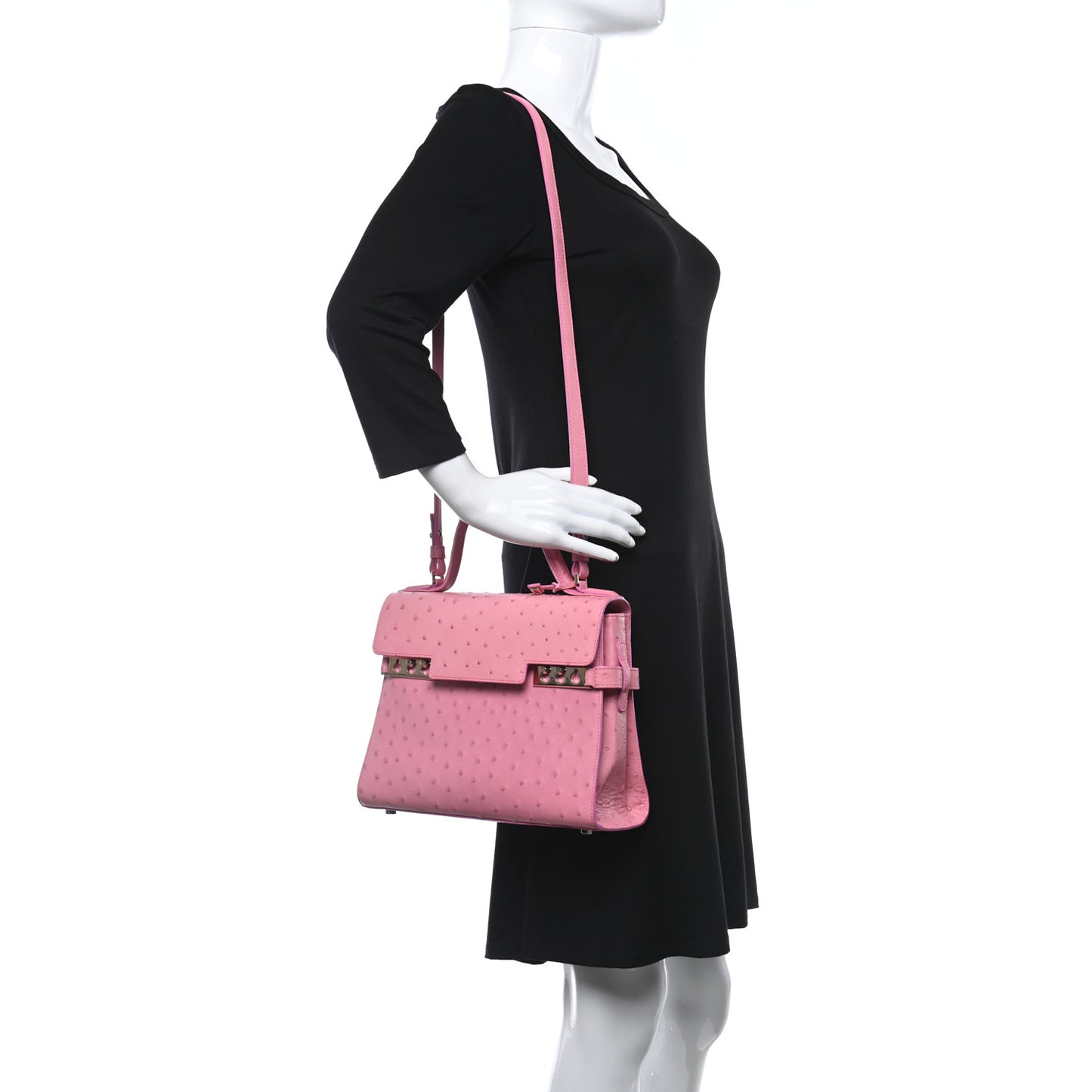 Ostrich MM Tempete Satchel Pink