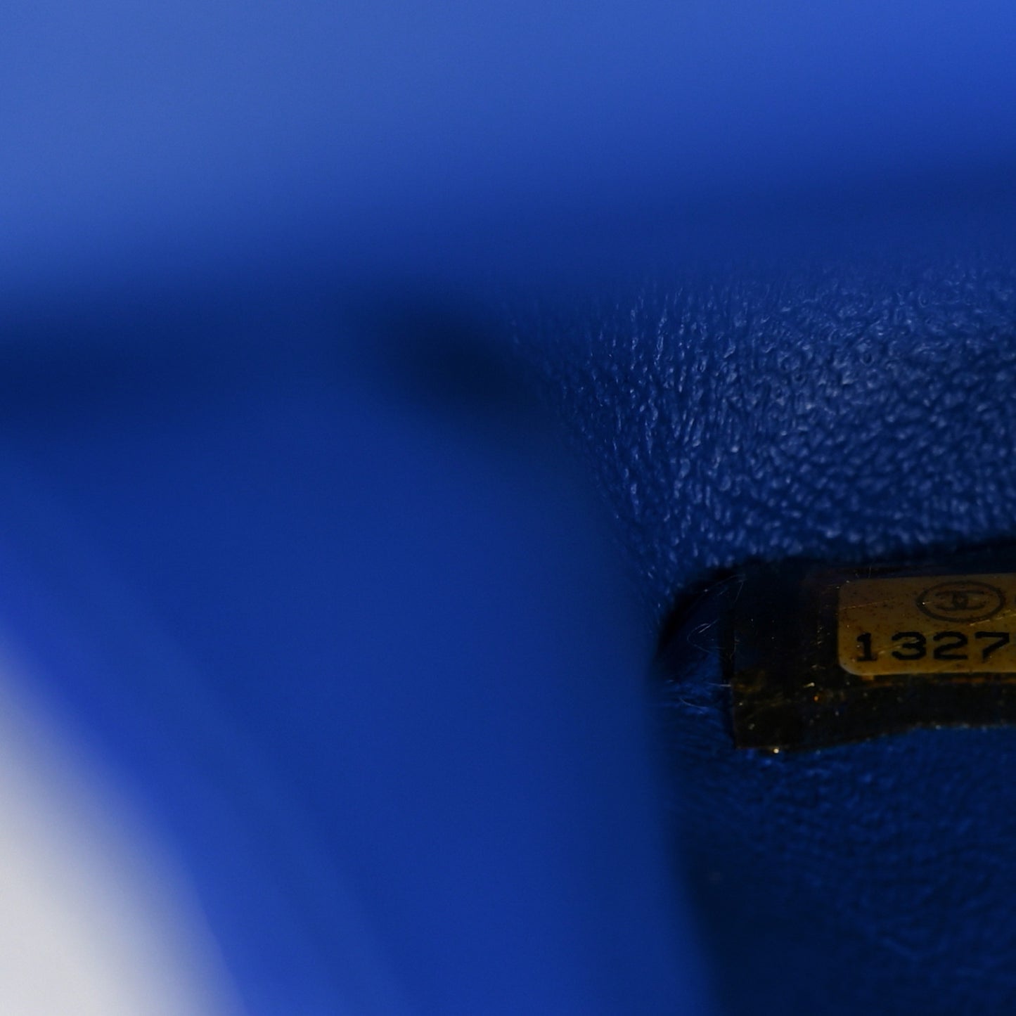 Lambskin Quilted Medium Double Flap Blue