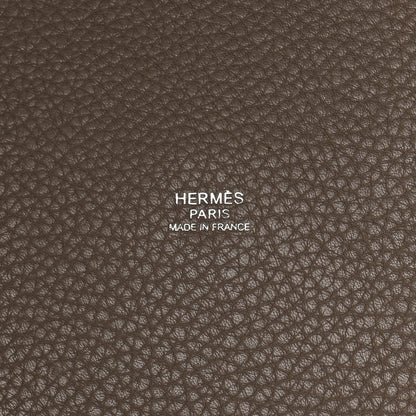 Hermes Taurillon Clemence Picotin Lock TGM Gris Tourterelle 6 of 12