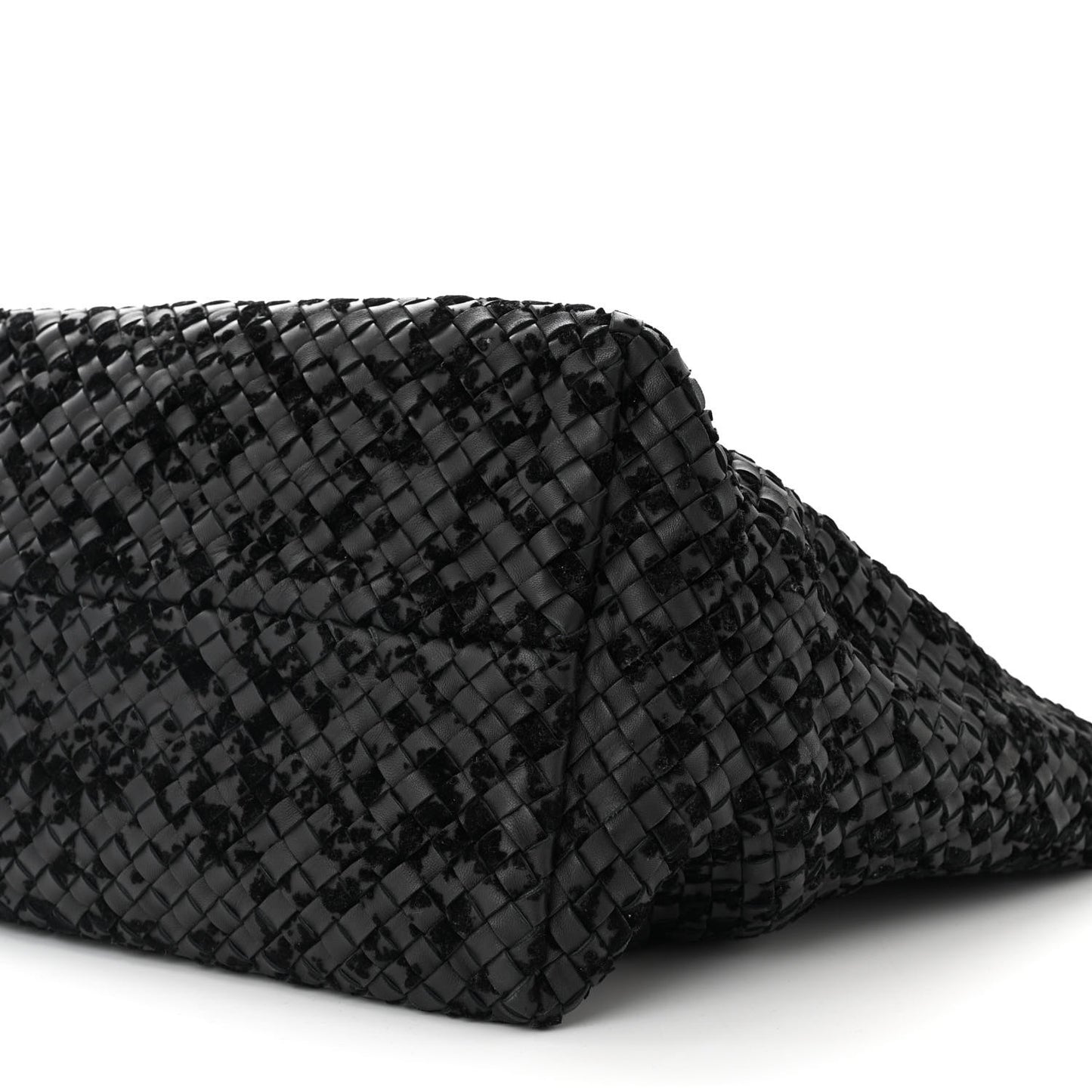 Nappa Velours Intrecciato Large Cabat Black