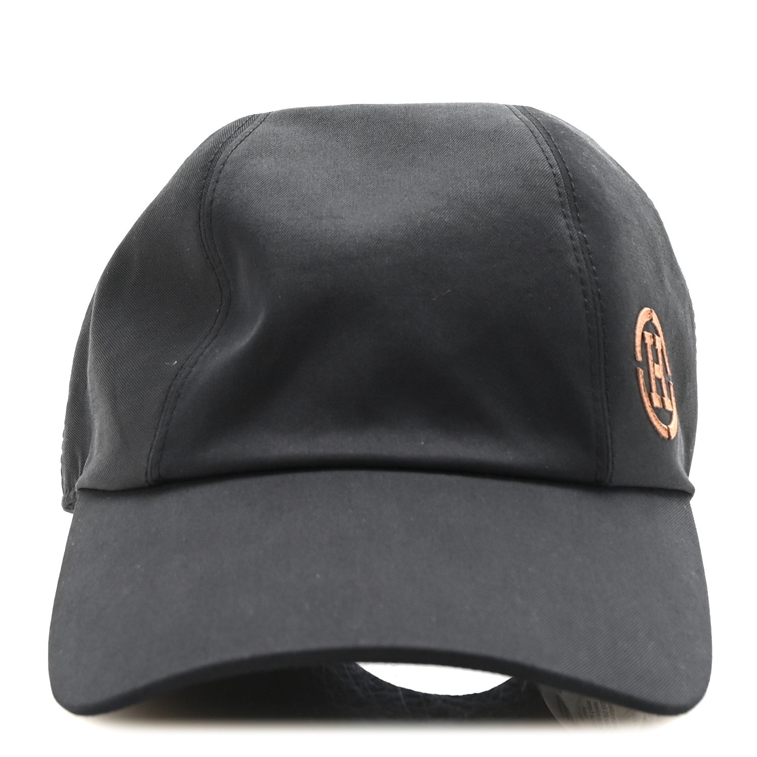 Hermes Cotton Miles H Circle Hat 56 Black 3 of 8