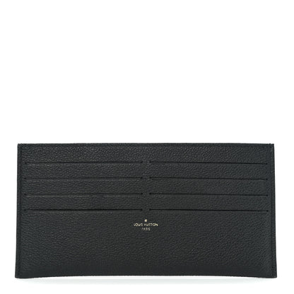Louis Vuitton Calfskin Felicie Chain Wallet Card Holder Insert Black 1 of 7