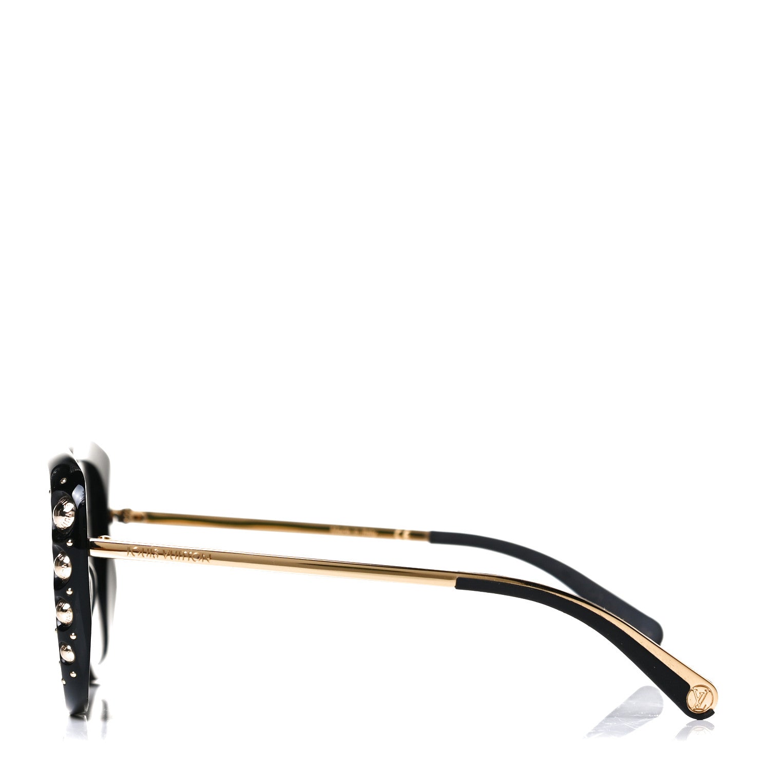 Louis Vuitton Oversized Studded Sunglasses Z1126W Black 3 of 9