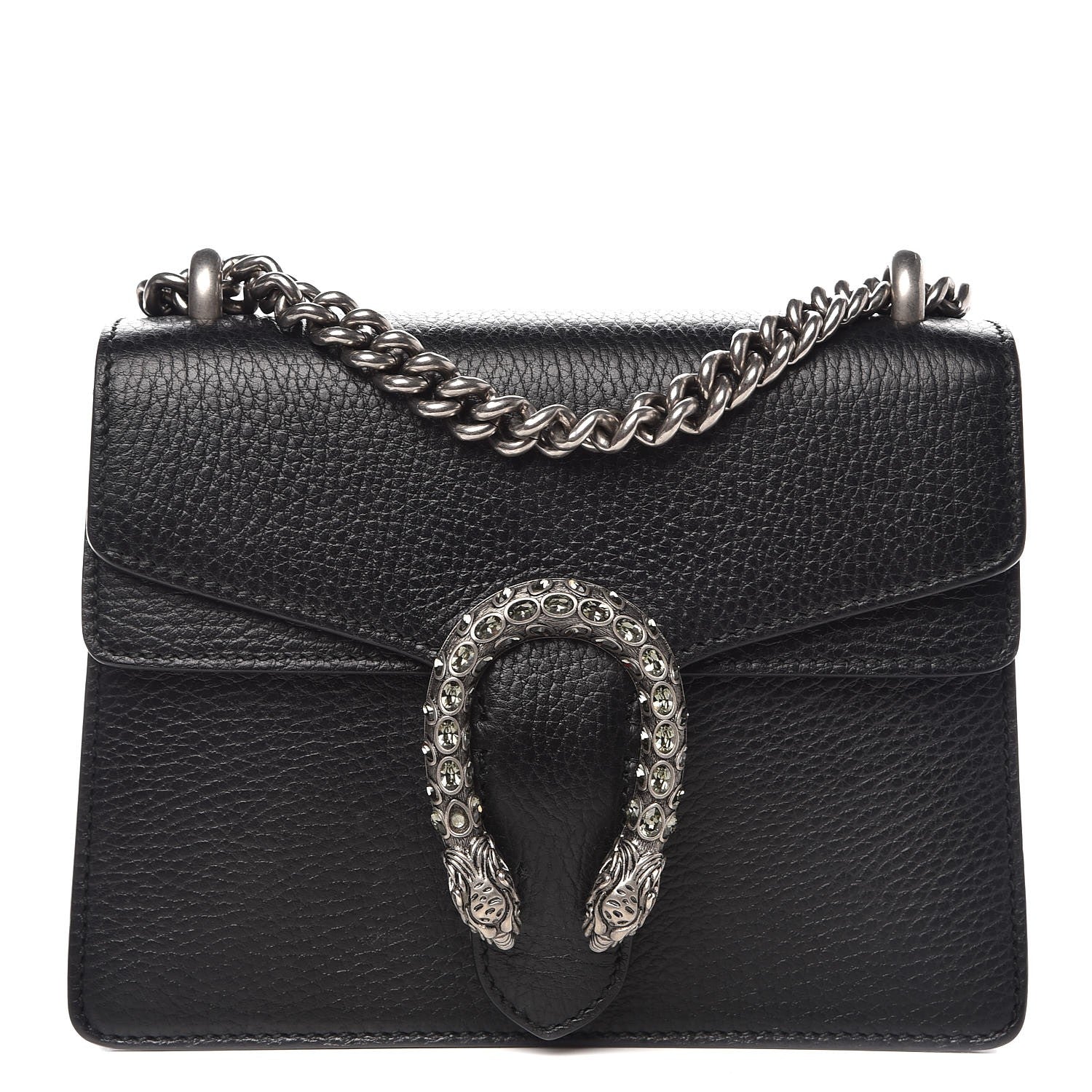 Gucci Calfskin Mini Dionysus Shoulder Bag Black 1 of 9
