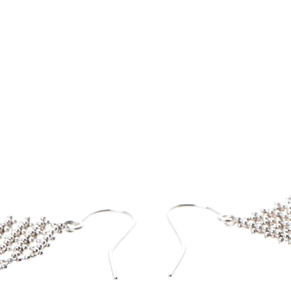 Tiffany 18K White Gold Fringe Earrings 3 of 4