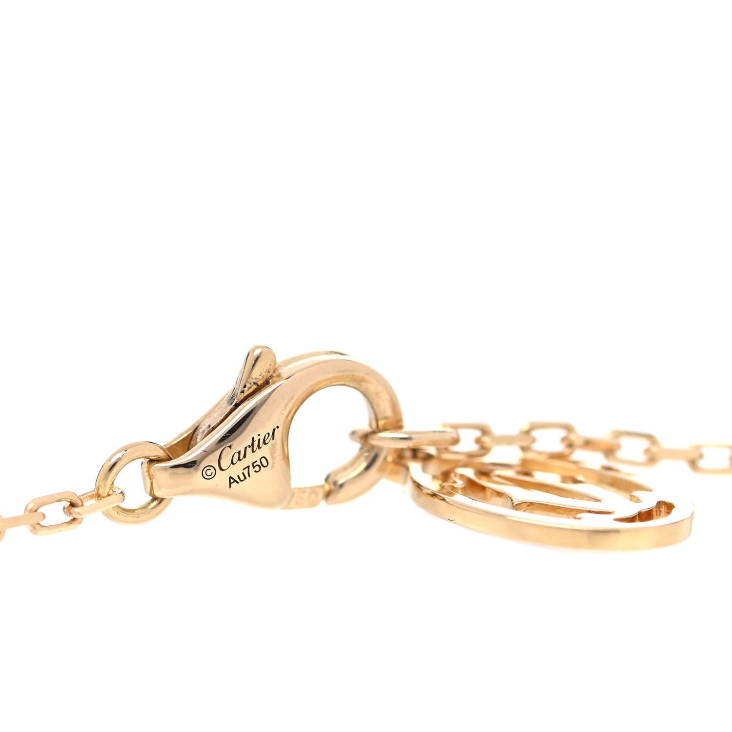 Cartier 18K Yellow Gold Diamond LM D'Amour Pendant Necklace 5 of 7