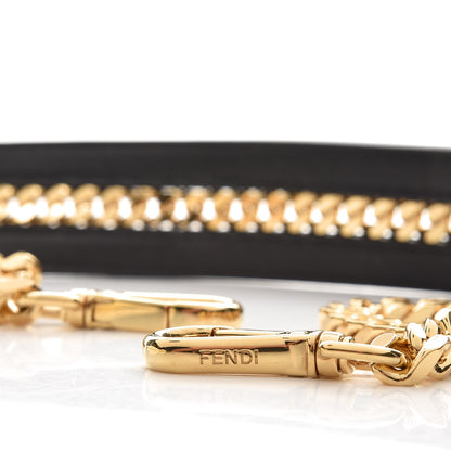 Fendi Calfskin Chain Strap You Black Gold 3 of 3
