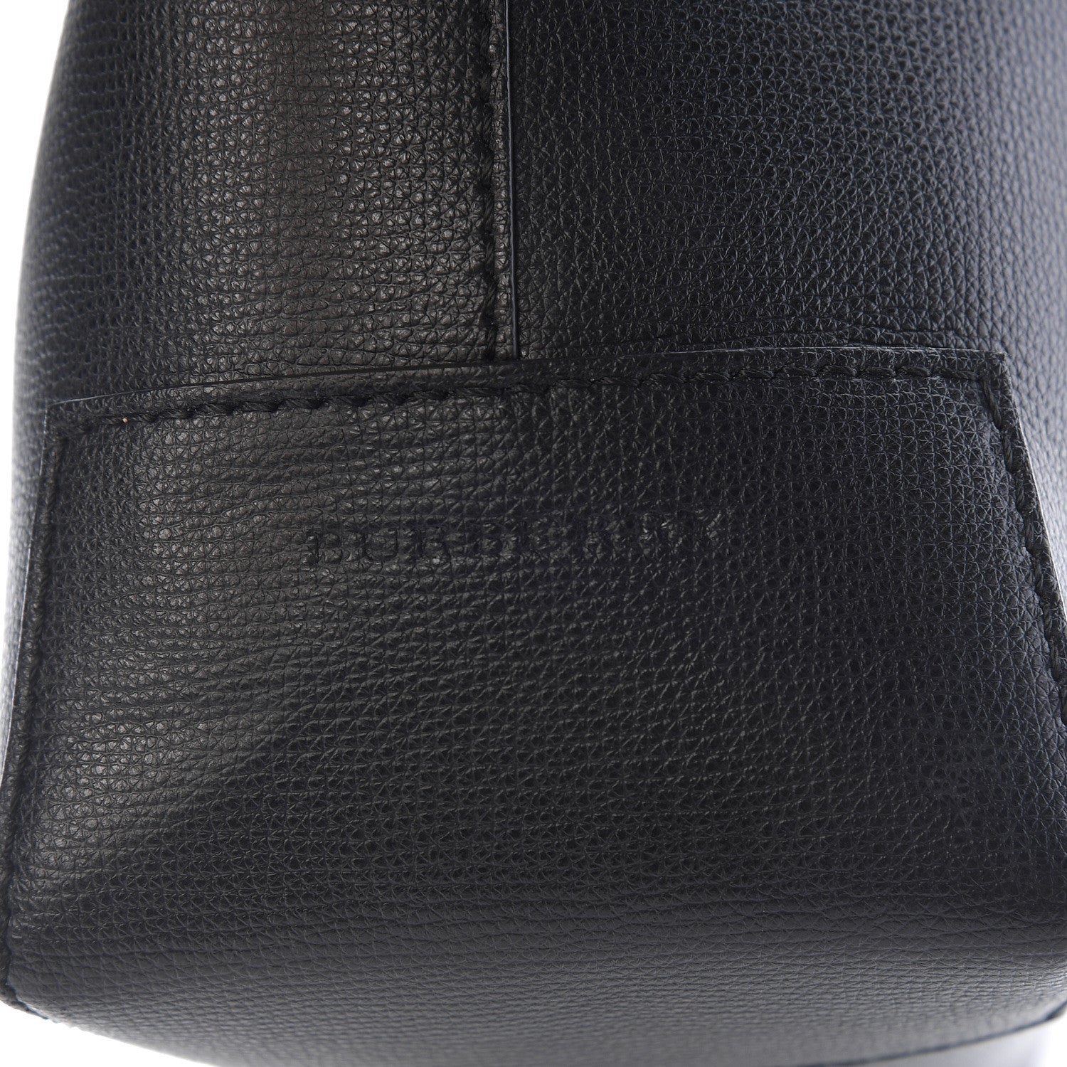 Burberry Calfskin Crest Embossed Small Tote Black 12 of 15
