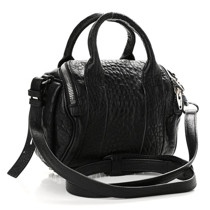 Alexander Wang Pebbled Lambskin Mini Rockie Black Rhodium Hardware 2 of 7