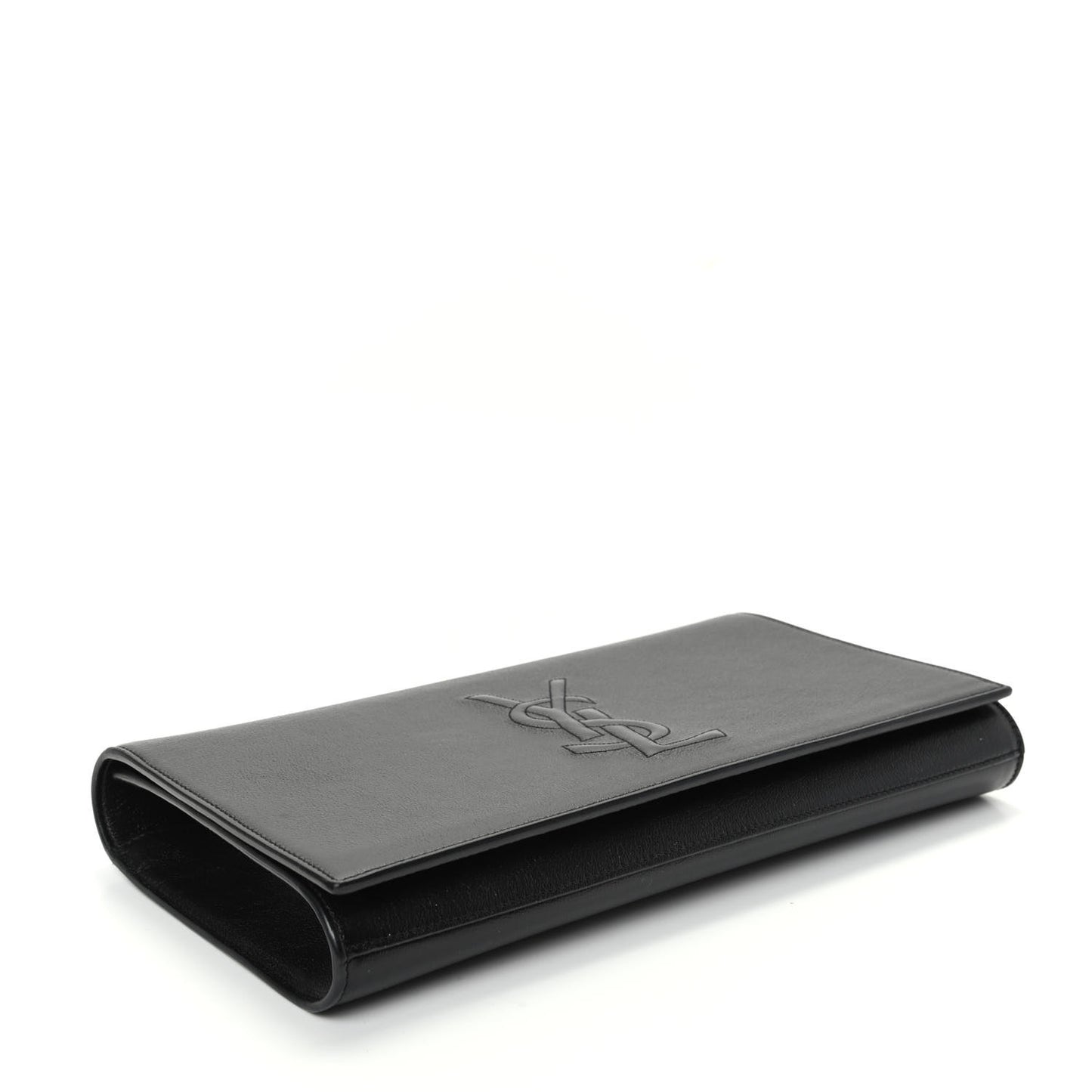 Calfskin Monogram Large Belle De Jour Clutch Black