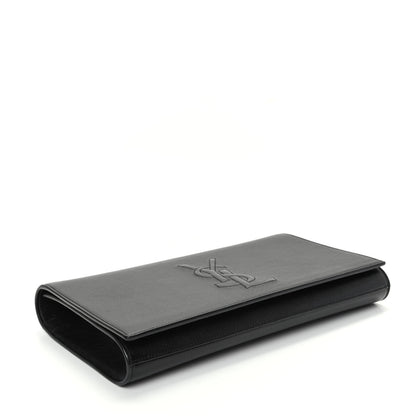 Saint Laurent Calfskin Monogram Large Belle De Jour Clutch Black 4 of 6