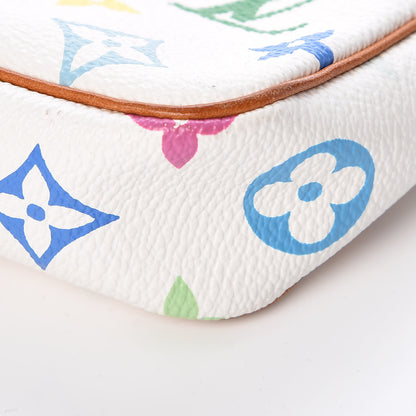 Louis Vuitton Monogram Multicolor Pochette Accessories White 9 of 9