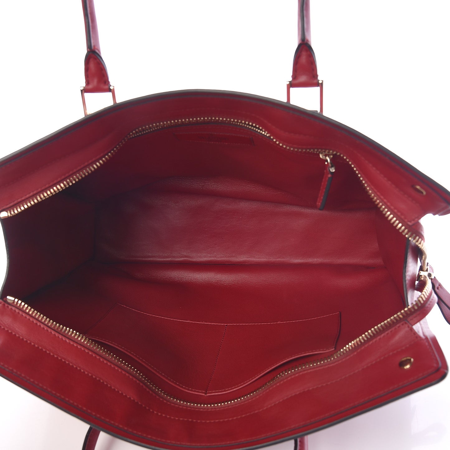Vitello Macro Rockstud Runway Tote Scarlet