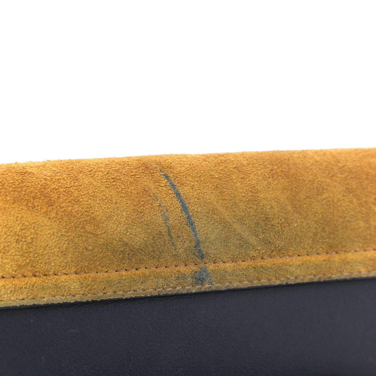 Suede Calfskin Mini Faye Shoulder Bag Full Blue Mustard