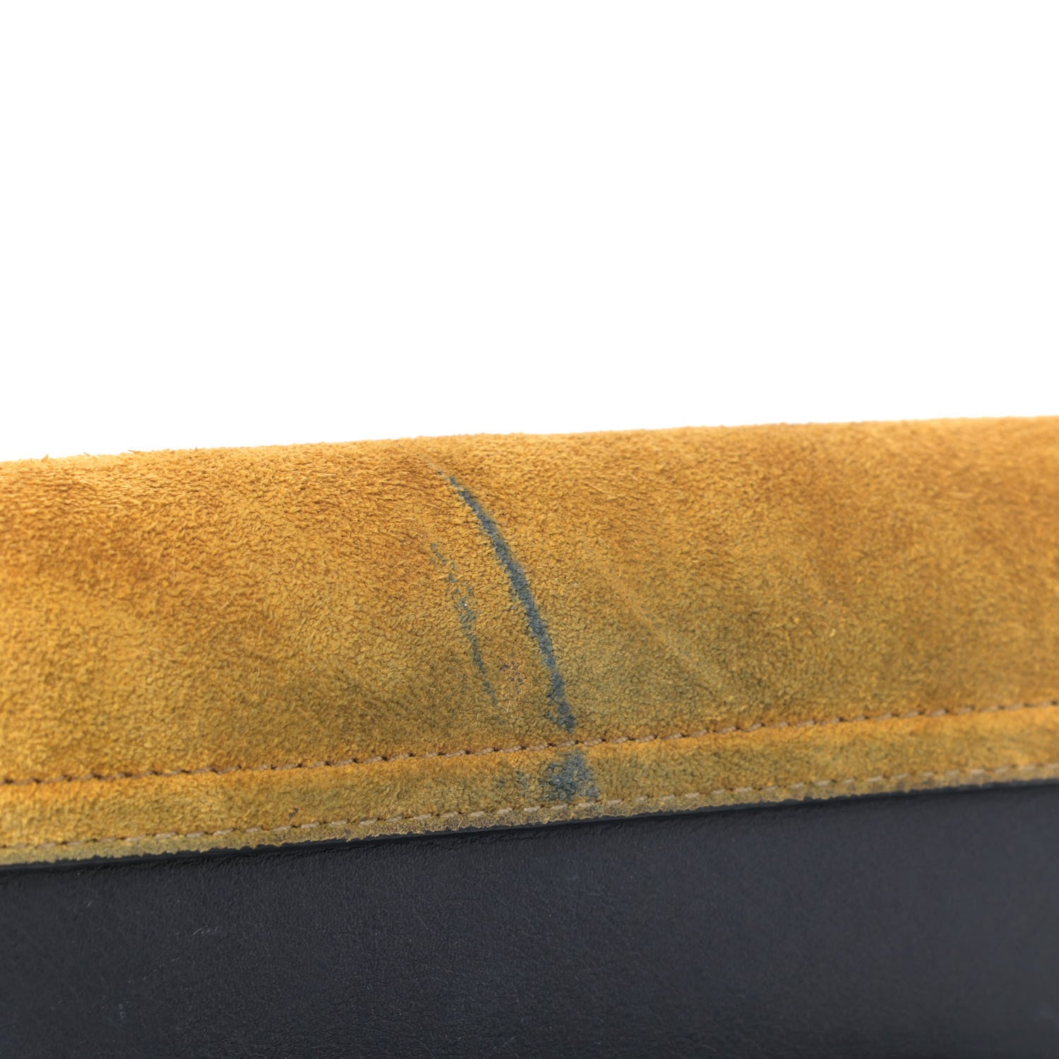 Chloe Suede Calfskin Mini Faye Shoulder Bag Full Blue Mustard 6 of 7