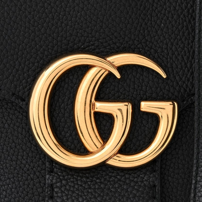 Gucci Calfskin Small GG Marmont Top Handle Bag Black 13 of 14