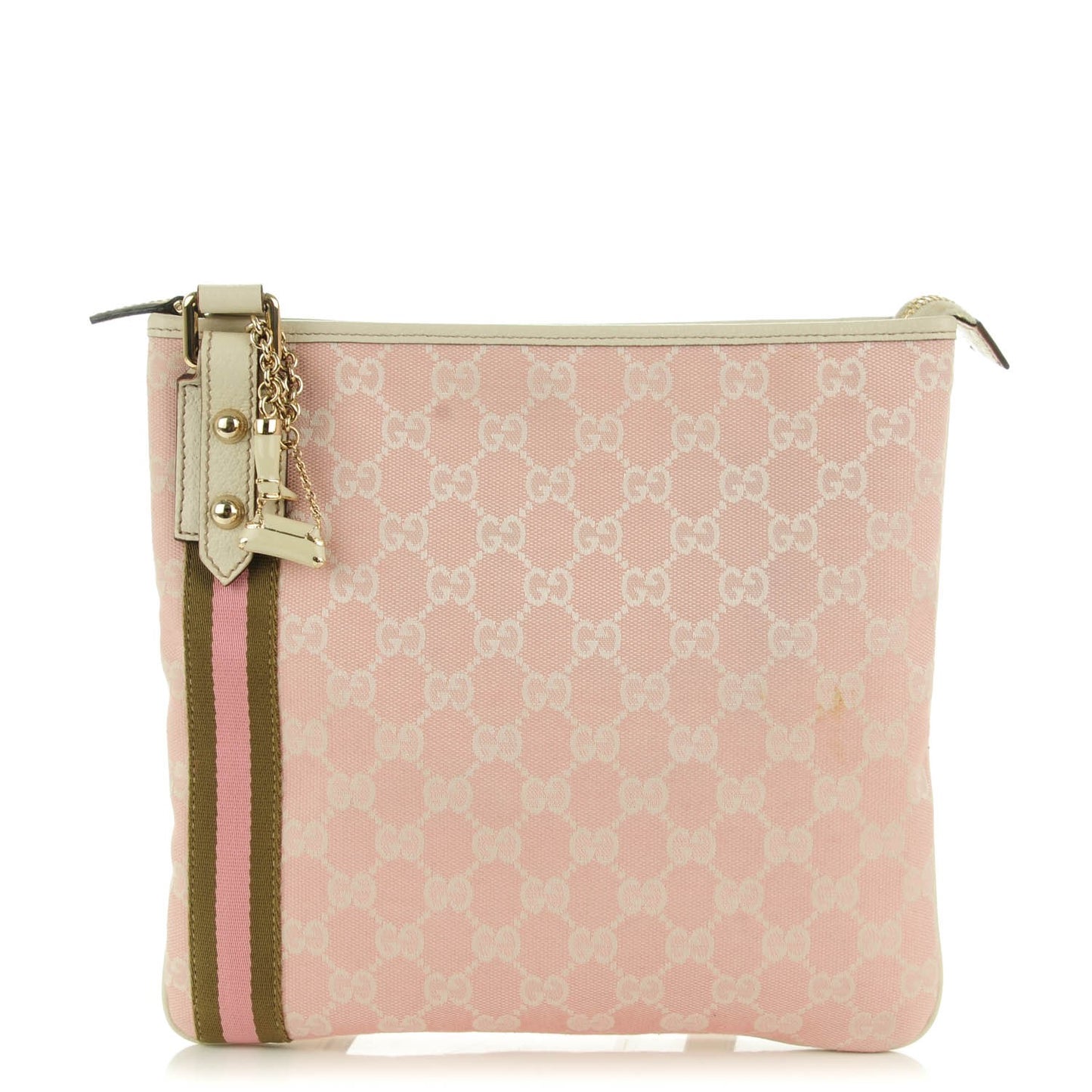Monogram Web Jolicoeur Charms Messenger Pink