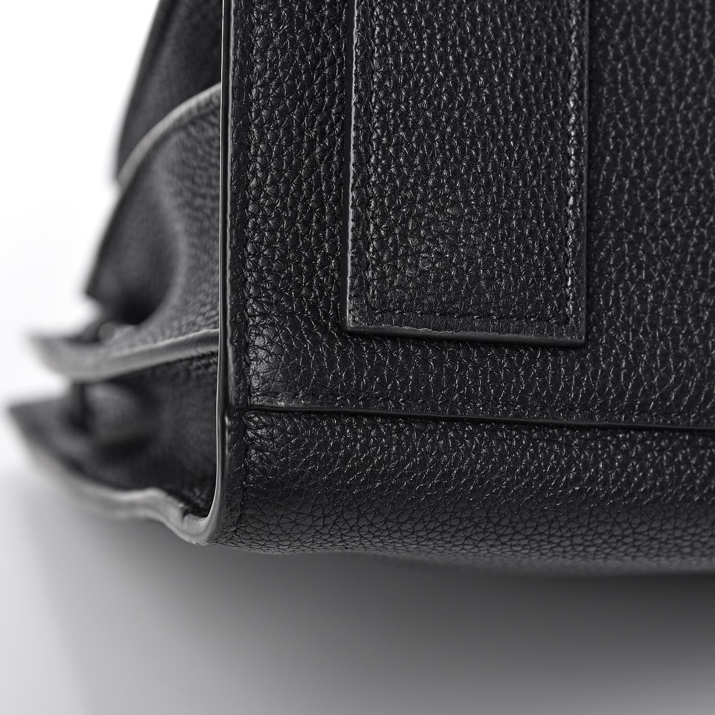 Grained Calfskin Small Supple Sac De Jour Black