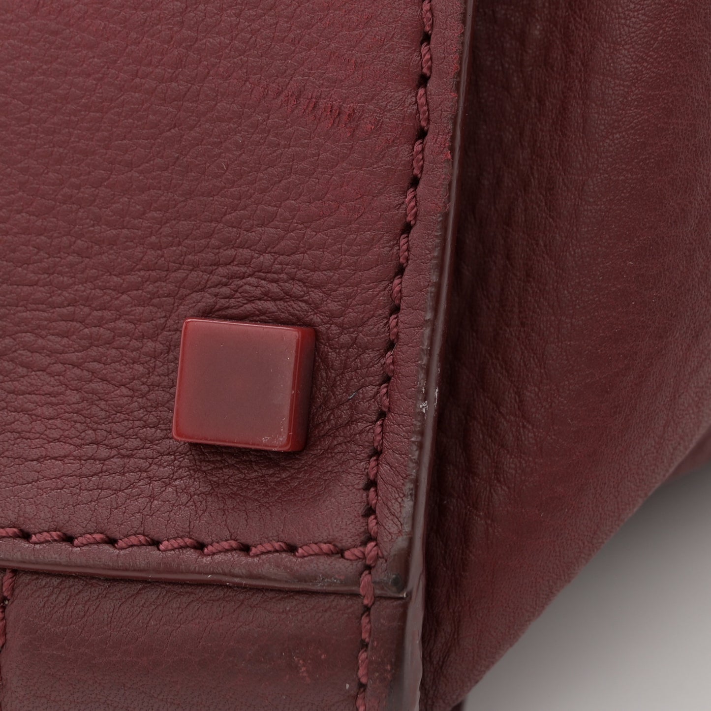 Supple Calfskin Medium Phantom Luggage Burgundy