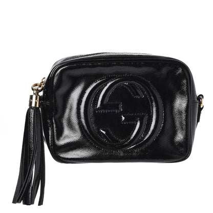 Gucci Soft Patent Small Soho Disco Bag Black 1 of 6