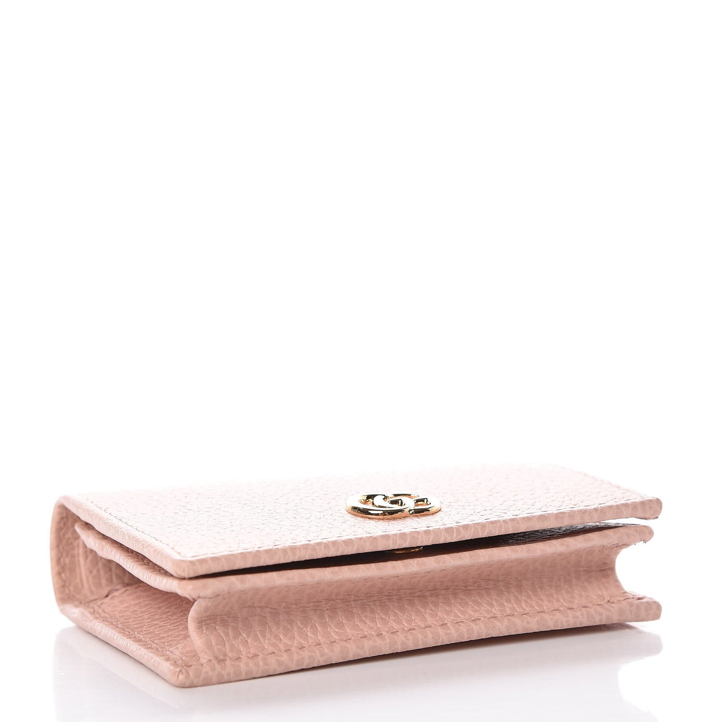 Dollar Calfskin GG Marmont Card Case Perfect Pink
