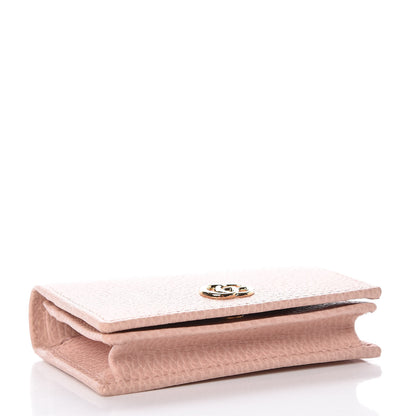 Gucci Dollar Calfskin GG Marmont Card Case Perfect Pink 4 of 8