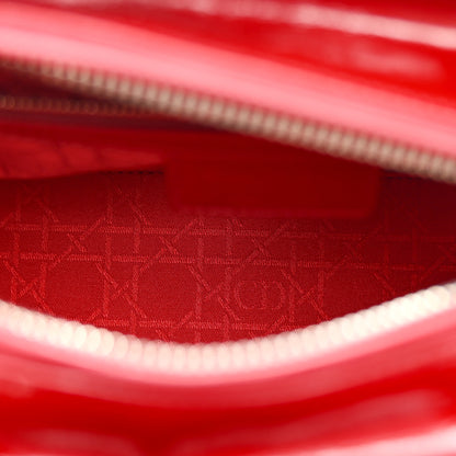 Christian Dior Patent Cannage Medium Lady Dior Red 5 of 10