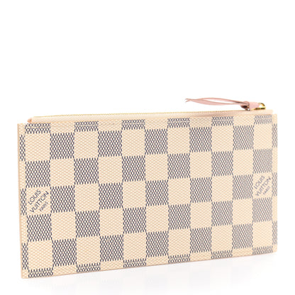 Louis Vuitton Damier Azur Calfskin Pochette Felicie GM Eau de Rose 3 of 6