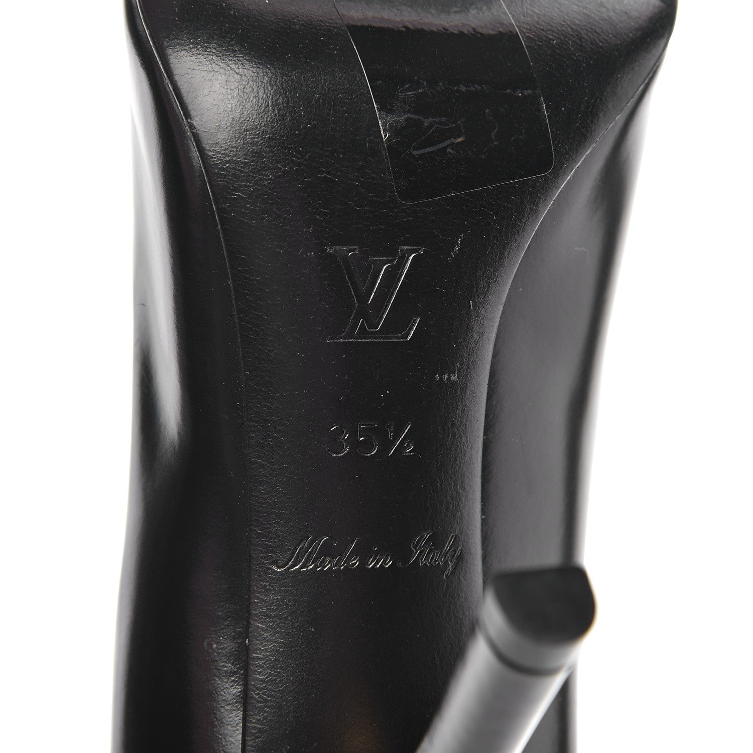Louis Vuitton Patent Calfskin Cap Toe Pumps 35.5 Black 7 of 8