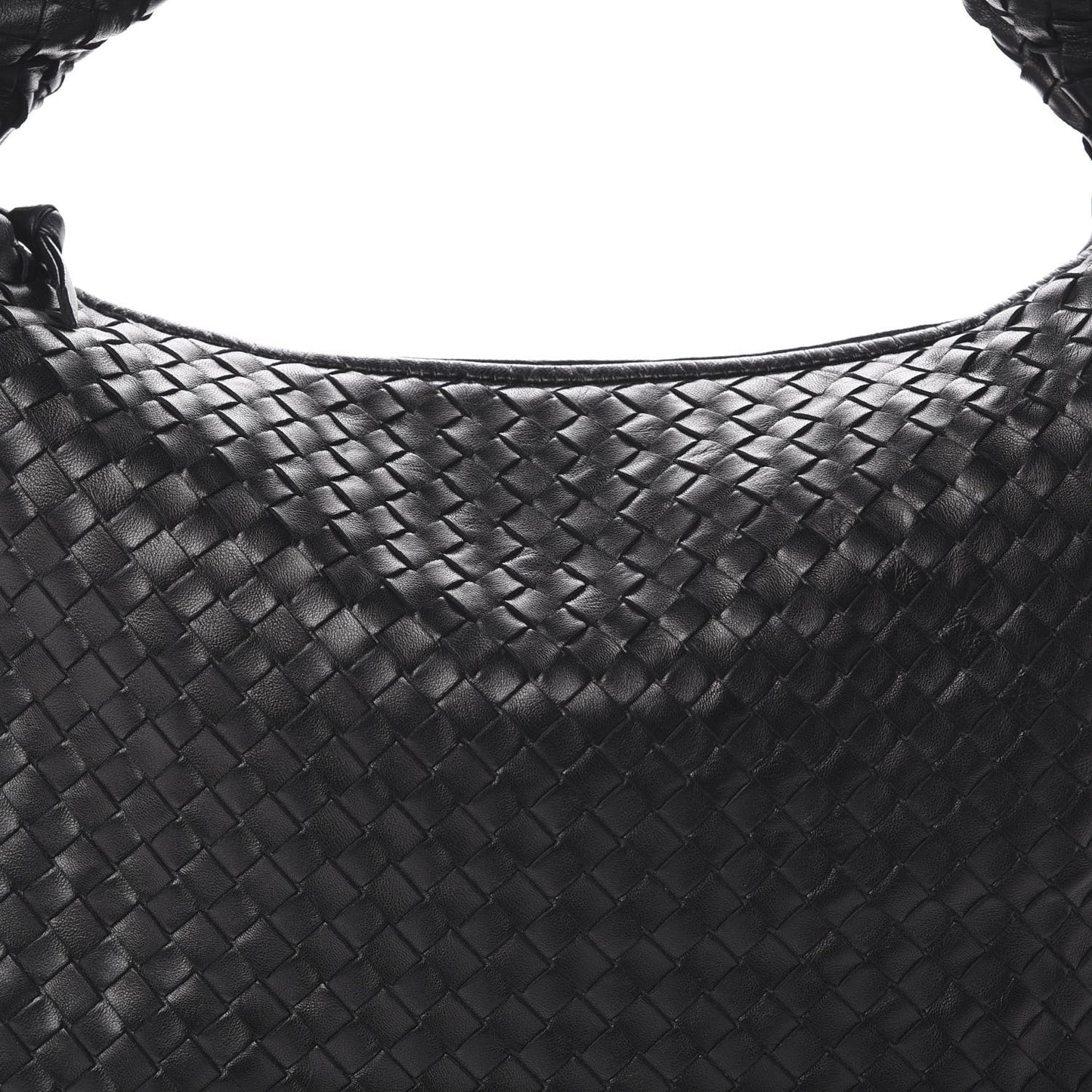 Nappa Intrecciato Large Veneta Hobo Black
