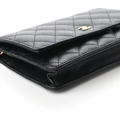 Chanel Caviar Quilted Wallet On Chain WOC Black 6 of 12