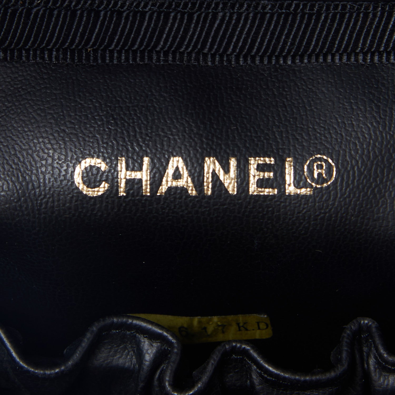 Chanel Caviar Vanity Cosmetic Case Black 7 of 8