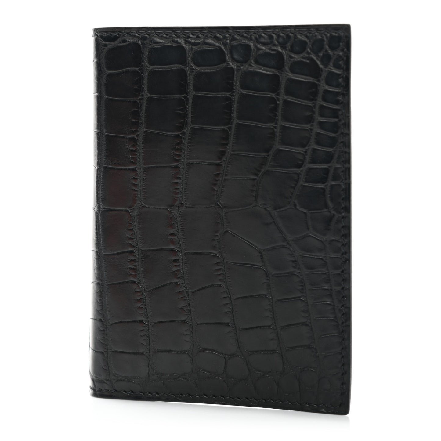 Matte Alligator MC2 Euclide Card Holder Black