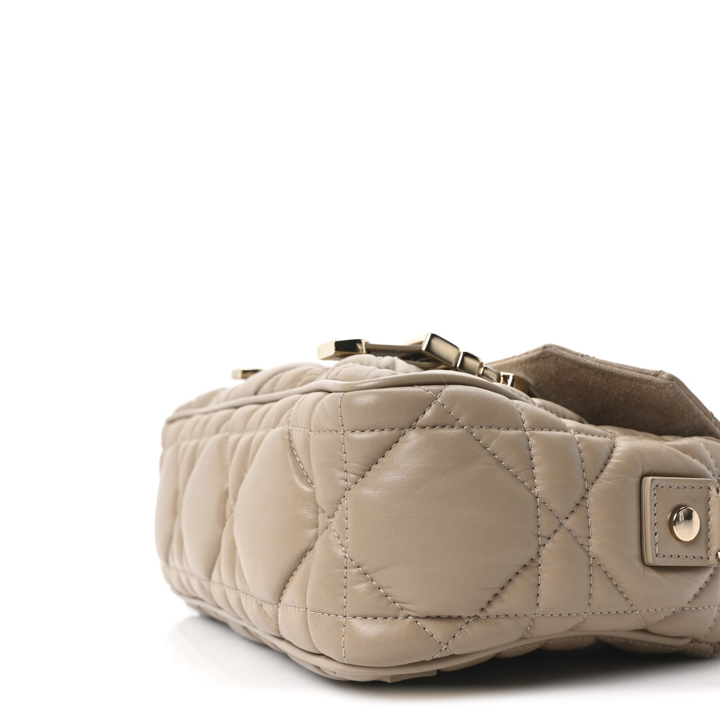 Calfskin Macrocannage Small Diorcamp Messenger Sand